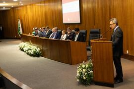 Recondução: Foto Discurso de Elísio Teixeira Lima Neto