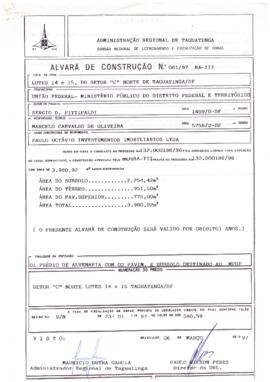 Alvará de Construção