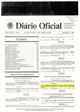 Nomeação no Diário Oficial da União