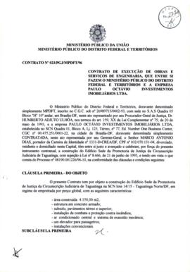 Contrato da Construção